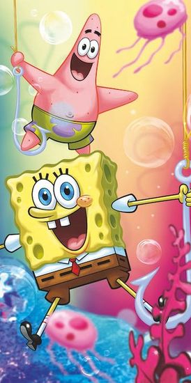 Jerry Fabrics Osuška, SpongeBob a Patrick, 140 x 70