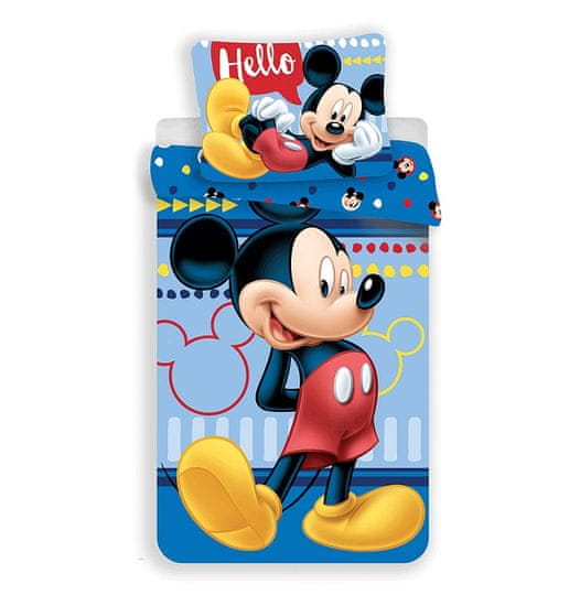 Jerry Fabrics Obliečky Mickey 004 Hello 140/200, 70/90