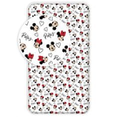 Jerry Fabrics Prestieradlo Mickey a Minnie Paríž Eiffelova veža 90/200