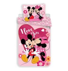 Zapardrobnych.sk Posteľná Bielizeň Mickey A Minnie Kiss Micro 140/200, 70/90