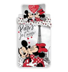 Jerry Fabrics Obliečky Mickey a Minnie Paríž Eiffelova veža 140/200, 70/90
