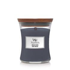 Woodwick Vonná sviečka váza strednej Indigo Suede 275 g