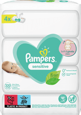 Pampers Vlhčené obrúsky XXL Sensitive 4x80ks