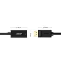 Ugreen MM137 adaptér DP - HDMI M/F, čierny