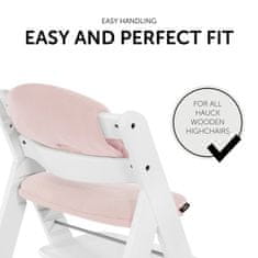 Hauck Highchair Pad Select Muslin Mineral Rose - rozbalené