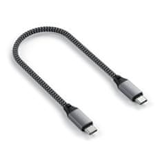 Satechi USB-C to USB-C Short Cable 25cm ST-TCC10M, sivá