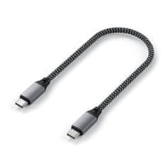 Satechi USB-C to USB-C Short Cable 25cm ST-TCC10M, sivá