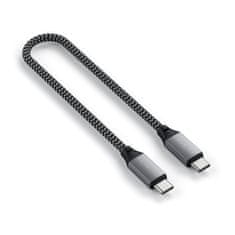 Satechi USB-C to USB-C Short Cable 25cm ST-TCC10M, sivá