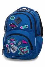 CoolPack Školský batoh Dart Badges blue