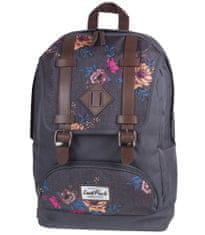 CoolPack Voľnočasový batoh City grey denim flowers