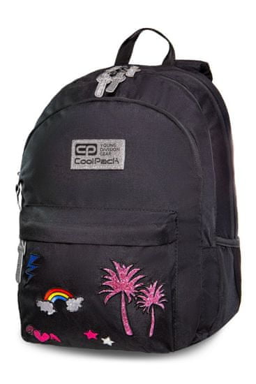 CoolPack Školský batoh Hippie Sparkling badges black