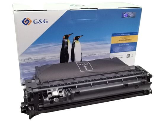 G&G HP 05X, HP CE505X , Premium patentovaný toner, 6500 strán s čipom Čierna - Black