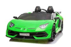 Beneo Elektrické autíčko Lamborghini Aventador 24V Dvojmiestne, LAKOVANÉ, 2,4 GHz DO, mäkké EVA kolesá