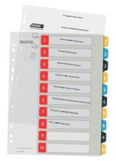 LEITZ Celoplastové registračné zväzky Cosy A4 popisovateľné na počítači 1-10. 