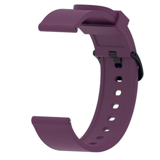 BStrap Silicone V4 remienok na Xiaomi Amazfit GTR 42mm, dark purple