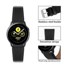 BStrap Leather Italy remienok na Huawei Watch GT2 42mm, black