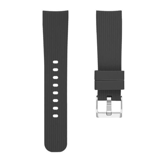 BStrap Silicone Line (Small) remienok na Garmin Venu 2 Plus, black