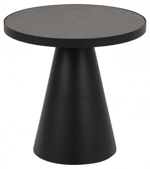 Design Scandinavia Konferenčný stolík Soli, 46 cm, čierna
