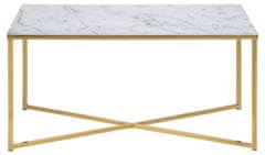 Design Scandinavia Konferenčný stolík Alisma, 90 cm, biela