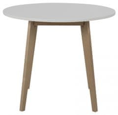 Design Scandinavia Jedálenský stôl okrúhly Raven, 90 cm