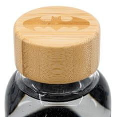 Stor Sklenená fľaša so silikónovým povrchom BATMAN 585ml, 85513