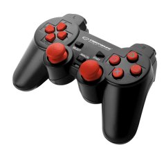 Esperanza EGG107R Gamepad PC/PS3 USB Trooper čierna a červená Esperanza