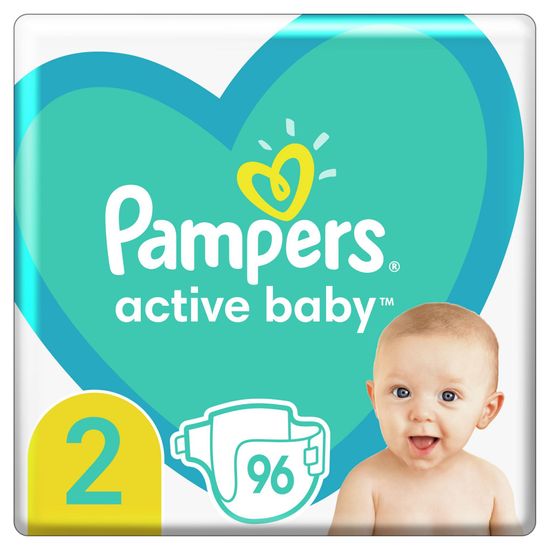 Pampers Active Baby Plienky Veľkosť 2 96 ks, 4kg - 8kg