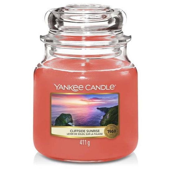 Yankee Candle vonná sviečka Cliffside Východ slnka (Svitanie na útese) 411g