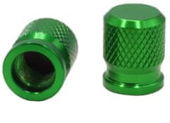 SEFIS CNC čiapočky ventilov na motocykel zelená