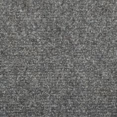 Vidaxl Nášľapy na schody 10 ks bledosivé 65x25 cm vpichovaná textília
