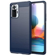 IZMAEL Carbon Shield TPU puzdro pre Xiaomi Redmi Note 10 Pro - Modrá KP10701