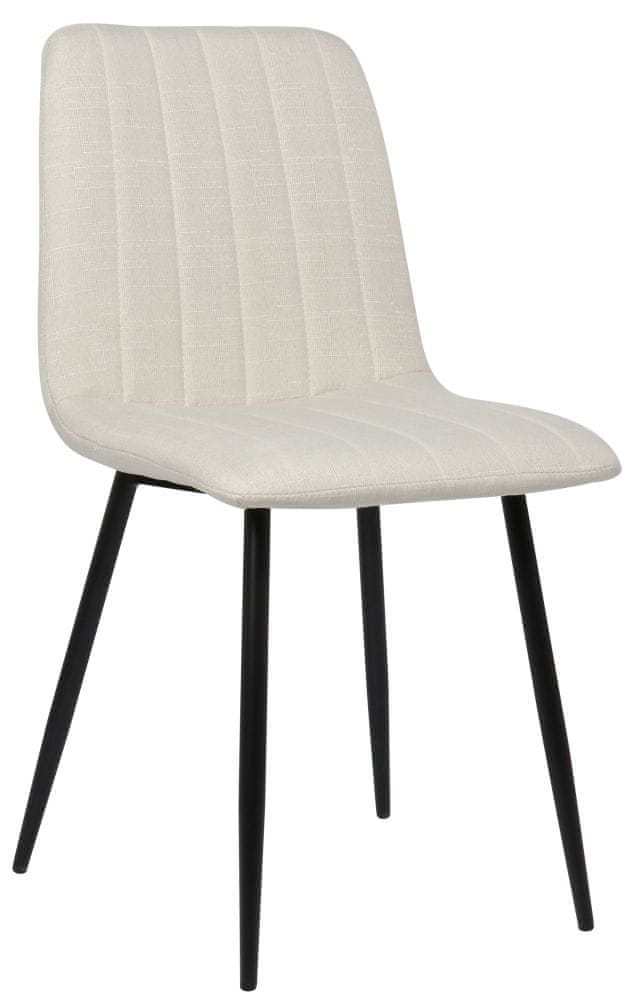 BHM Germany Jedálenská stolička Dijon, textil, krémová