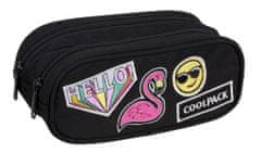 CoolPack Školské púzdro Clever Badges girls black