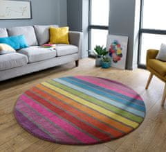 Flair Ručne tkaný kusový koberec Illusion Candy Multi kruh 160x160 (priemer) kruh