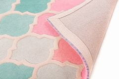 Ručne všívaný kusový koberec Illusion Rosella Pink/Blue kruh 160x160 (priemer) kruh