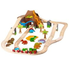 Bigjigs Rail Drevená vláčikodráha dinosaury