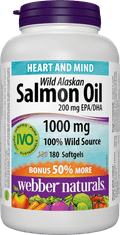 Webber Naturals Salmon Oil 1000 mg 180 tob