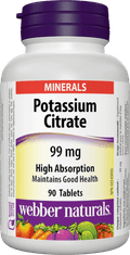 Webber Naturals Potassium Citrate 99 mg 90 tbl