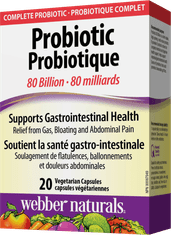 Webber Naturals Probiotic 80 bilión 20 cps