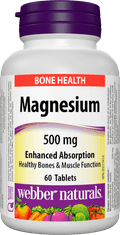 Webber Naturals Magnesium 500 mg 60 tbl