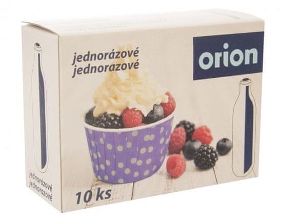 Orion Bombička N2O šľahačka, 10 ks, JEDNORAZOVÁ DELA