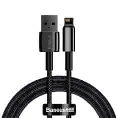 BASEUS Tungsten kábel USB / Lightning 2.4A 1m, čierny