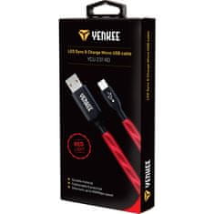 Yenkee USB kábel YCU 231 RD LED Micro