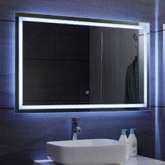 Greatstore AQUAMARIN kúpeľňové zrkadlo s LED osvetlením, 110 x 70 cm