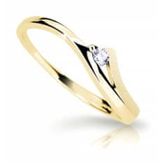 Cutie Diamonds Pôvabný prsteň zo žltého zlata s briliantom DZ6818-1718-00-X-1 (Obvod 52 mm)