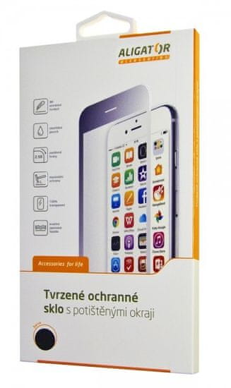 Aligator Ochranné tvrdené sklo PRINT čierna, Xiaomi Redmi Note7, celoplošné lepenie