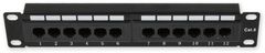 LAN-TEC PP-111 12P/C6 - 10" patch panel 1U, 12 portů C6