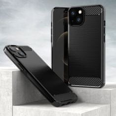 WOZINSKY Carbon Shield TPU puzdro pre Apple iPhone 13 - Čierna KP9988