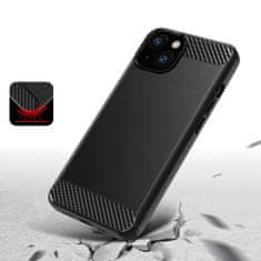 WOZINSKY Puzdro Carbon Bush TPU pre Apple iPhone 13 - Čierna KP9988