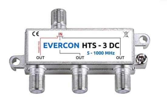 EVERCON anténny rozbočovač HTS-3DC